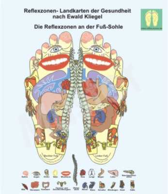 Reflexzonen an den H&auml;nden (Handr&uuml;cken)