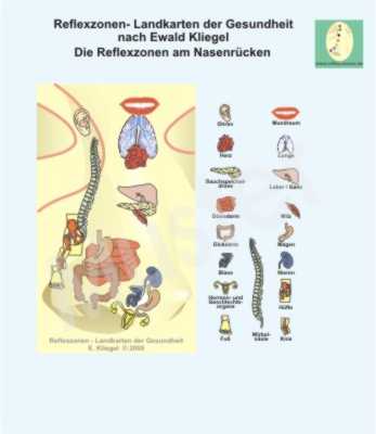 Reflexzonen am Nasenr&uuml;cken
